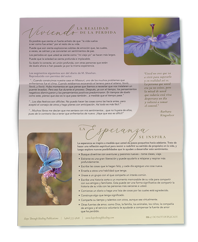 Spanish Grief Mail series: 13 months after